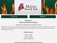 Tablet Screenshot of mainehearthpads.com